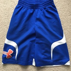 Blue under armor shorts